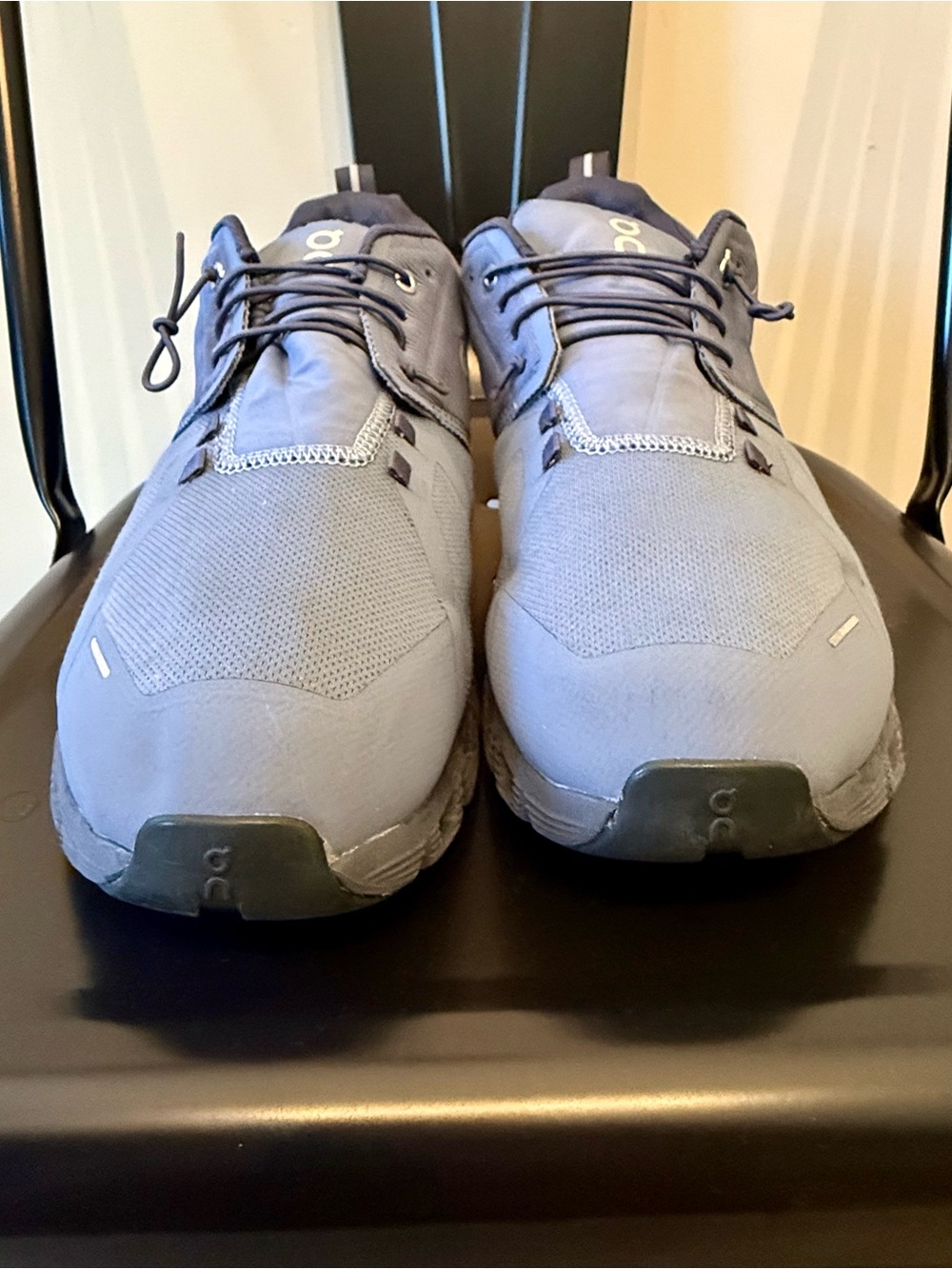 On Running Men's Athletic Sneakers in Light Gray and Dark Gray
